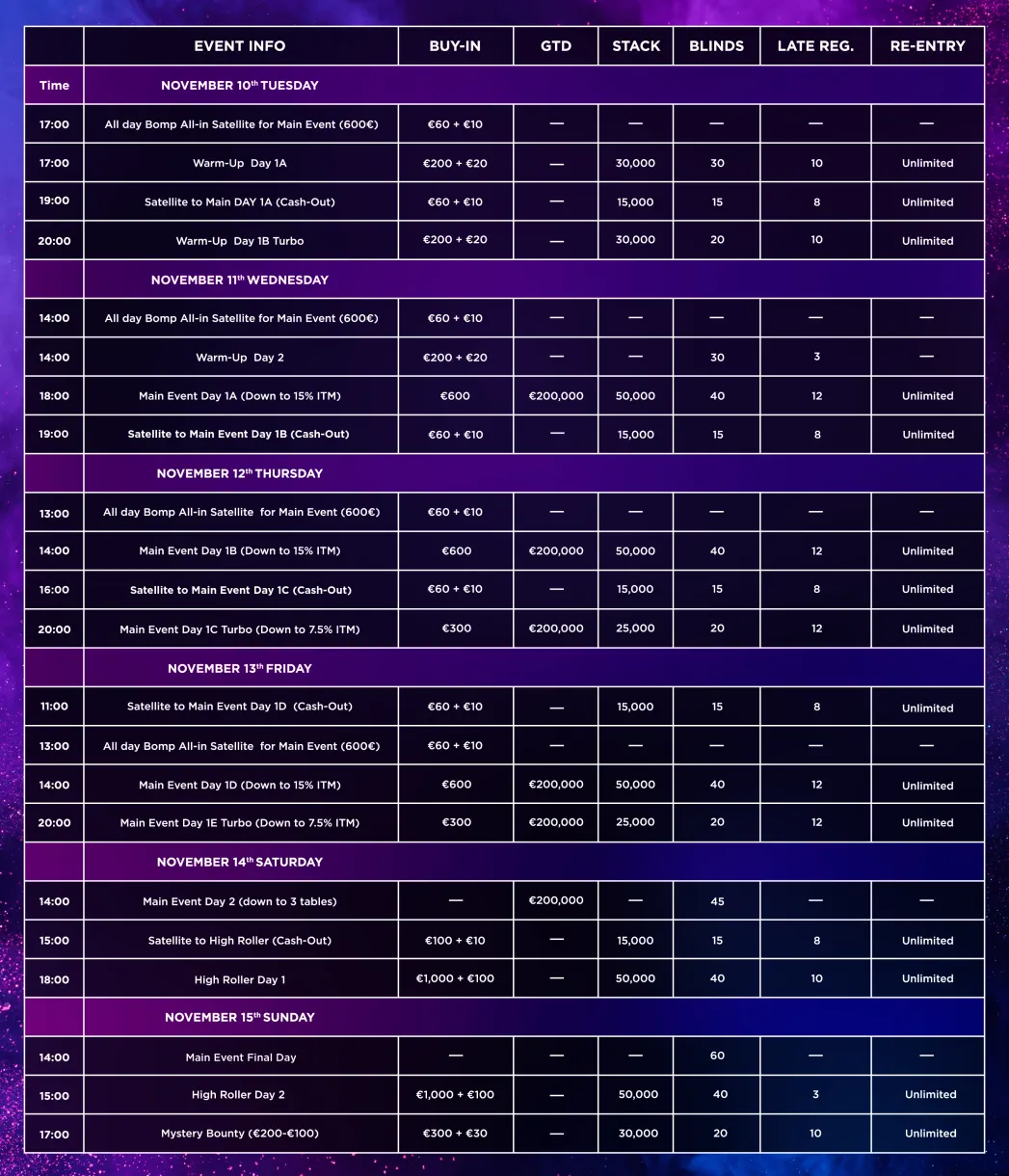 Schedule